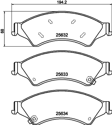 Pastillas de freno UCYE3323Z Mazda