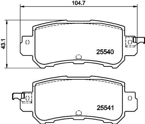 Pastillas traseras de freno Toyota DAY32648ZA precio, desde 24,94 EUR