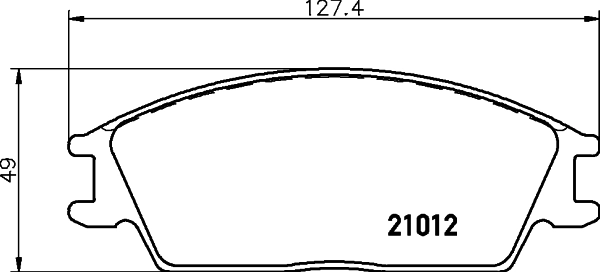 68019664AA Chrysler Pastillas delanteras