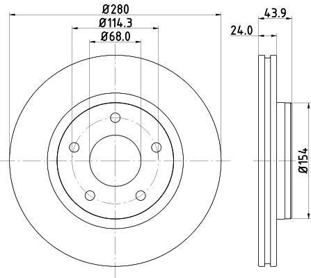 Disco de freno 8660003978 Renault (RVI)