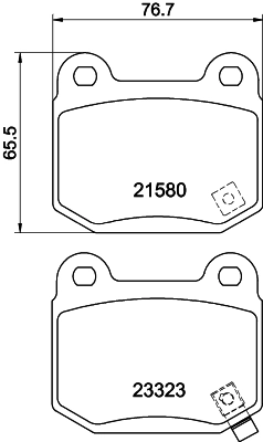 Pastillas traseras Ford 26696FG000