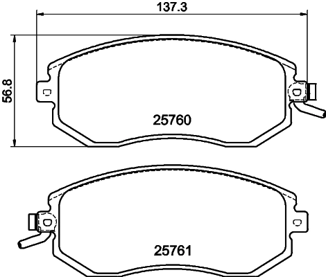 Comprar 26296FE081 Honda Pastillas delanteras de freno
