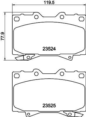 Pastillas freno delanteras Toyota Land Cruiser 100 SUV (J10) (1998 - 2005) precio, desde 32,97 EUR