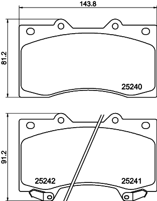Pastillas freno delanteras Nissan Patrol SUV (Y62) (2010 - 2026) precio, desde 32,06 EUR