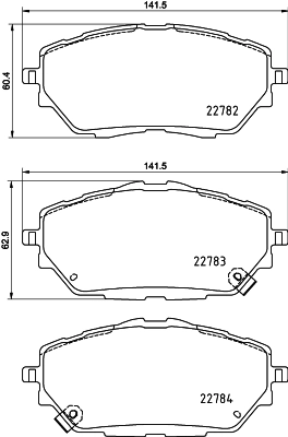 Pastillas delanteras para Toyota Corolla  E21
