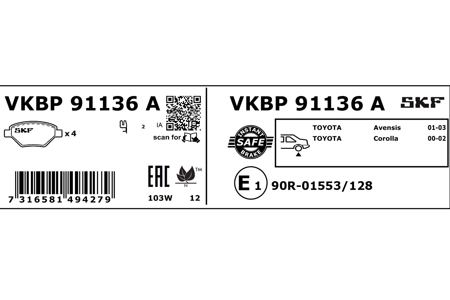 VKBP91136A SKF