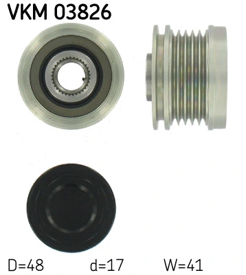 Polea de alternador para Mitsubishi Colt VI (Z3A)