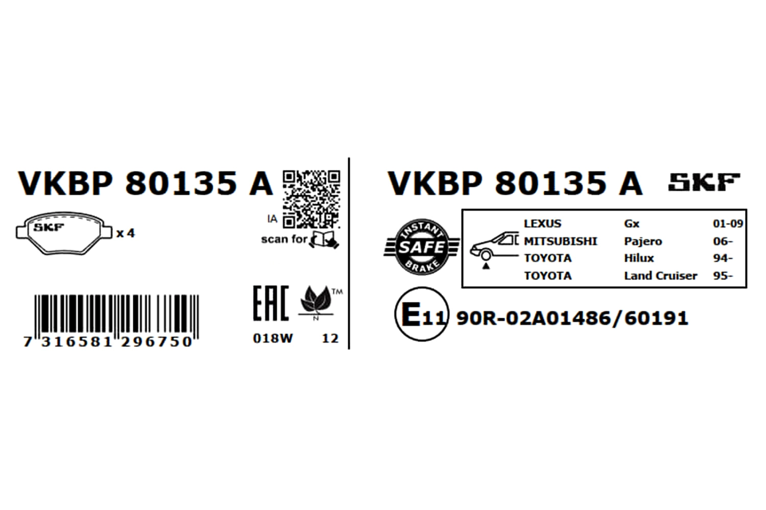 VKBP80135A SKF