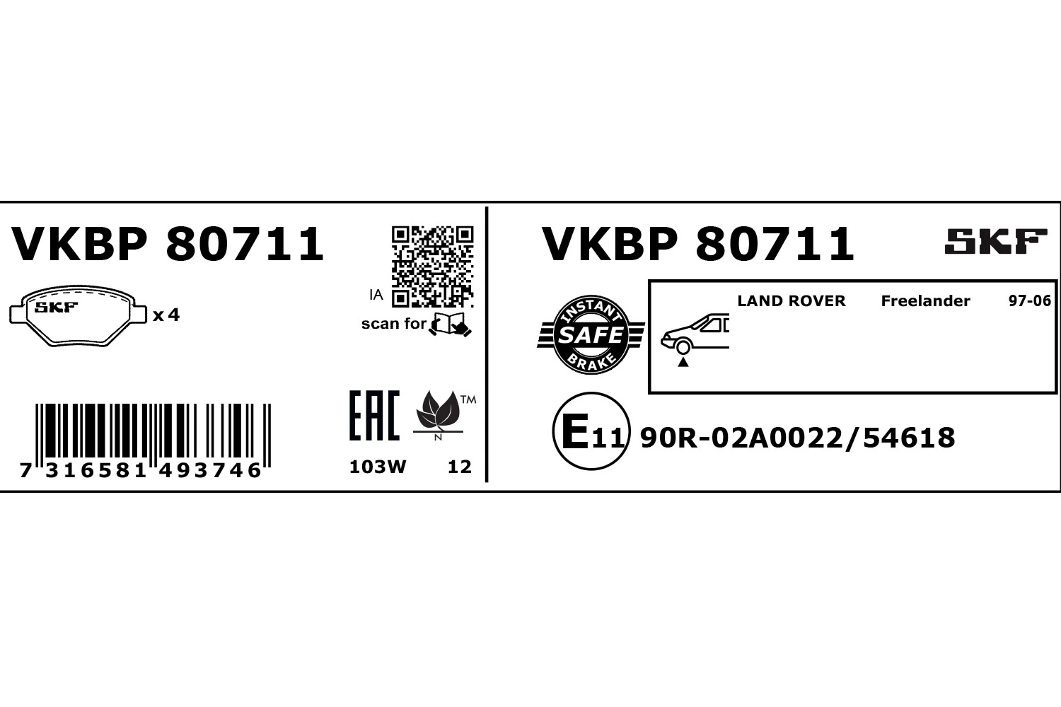VKBP80711 SKF