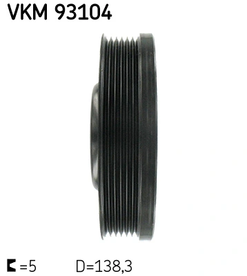 Polea del cigüeñal SKF VKM93104 precio, desde 46,80 EUR