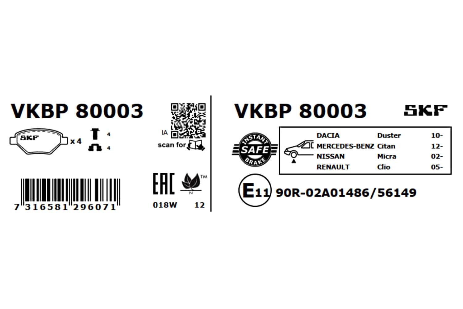 VKBP80003 SKF