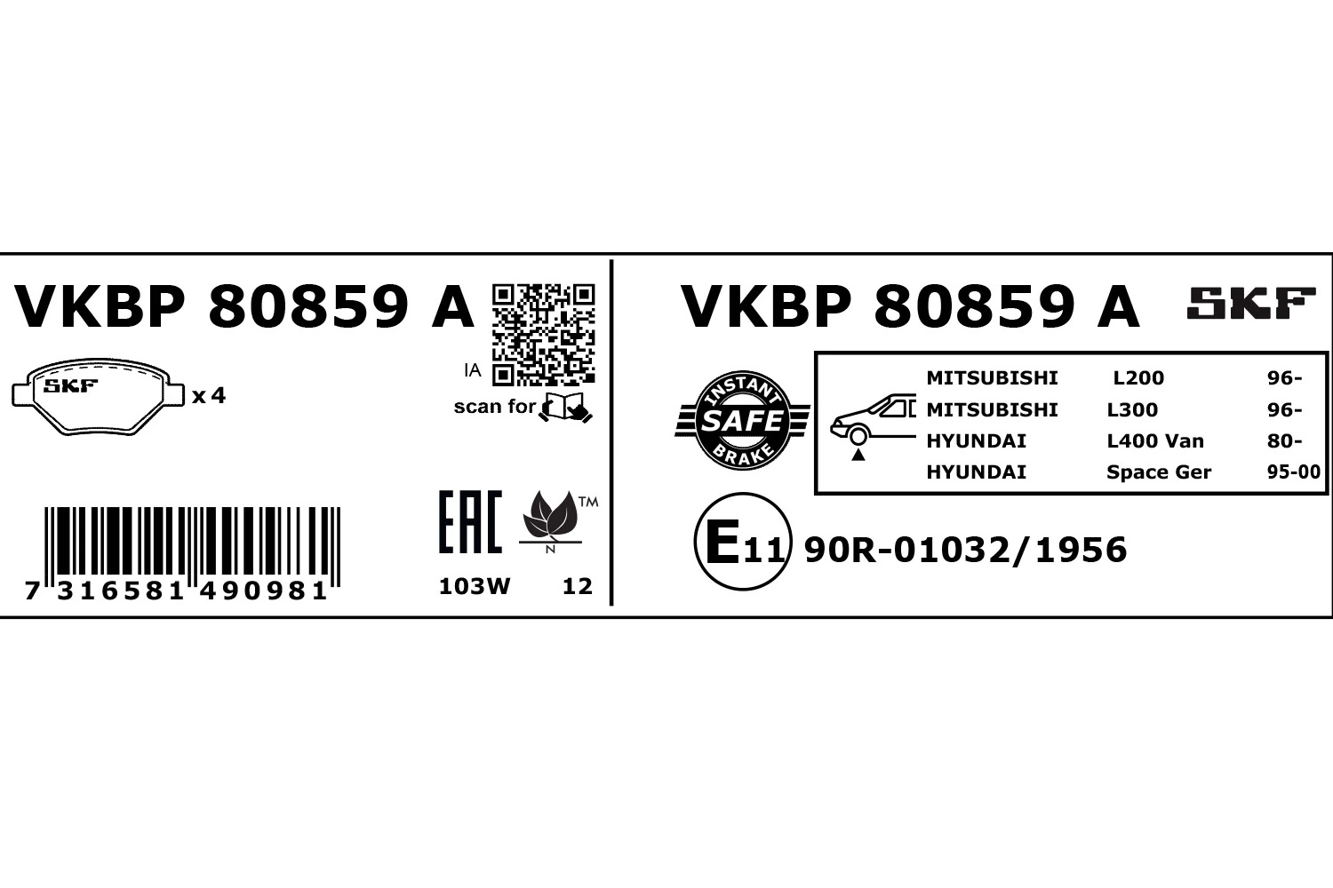 VKBP80859A SKF