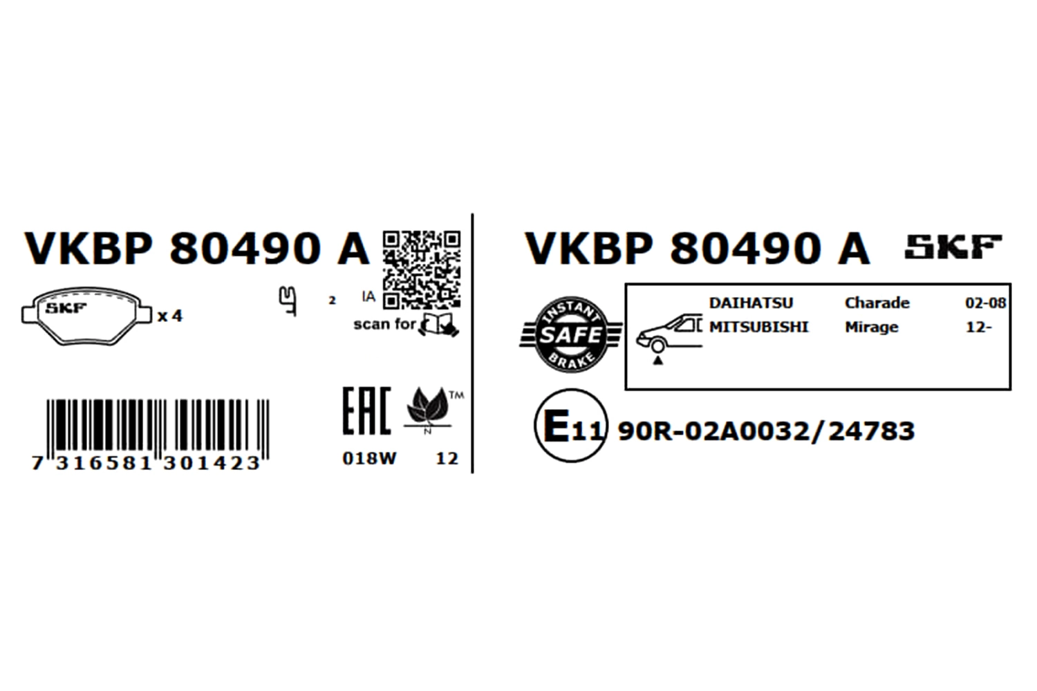 VKBP80490A SKF