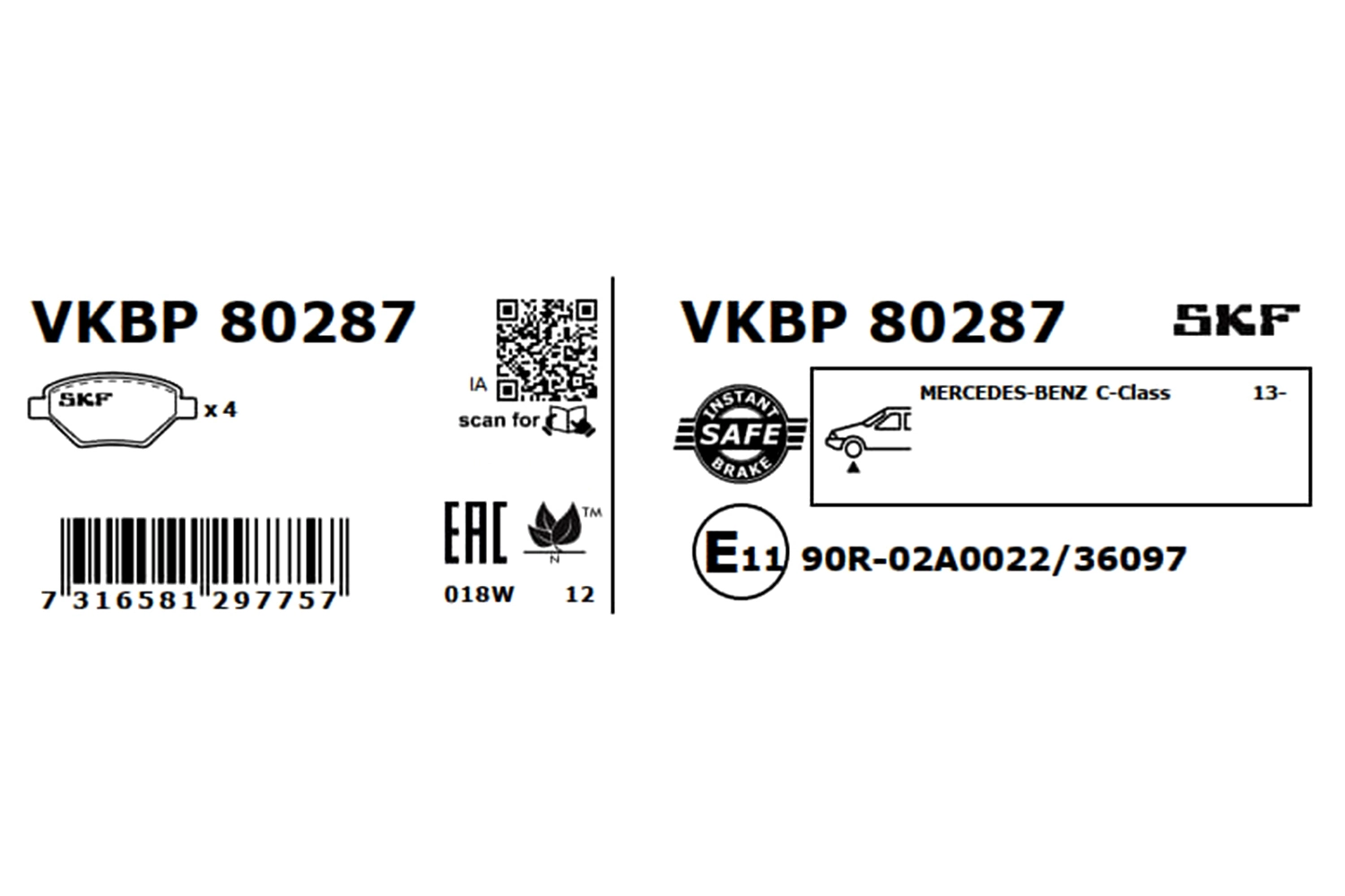 VKBP80287 SKF
