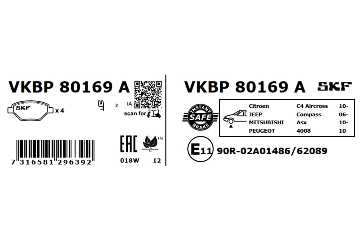 VKBP80169A SKF