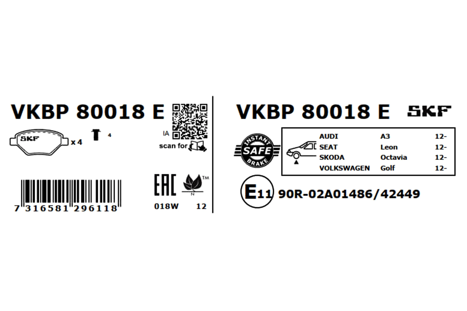 VKBP80018E SKF