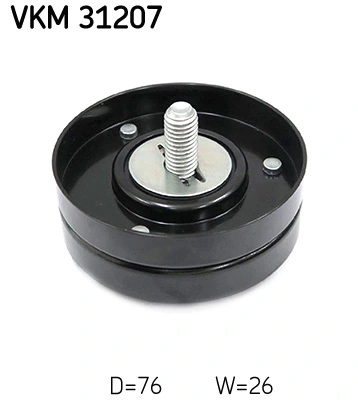 VKM31207 SKF Polea guía correa poli V
