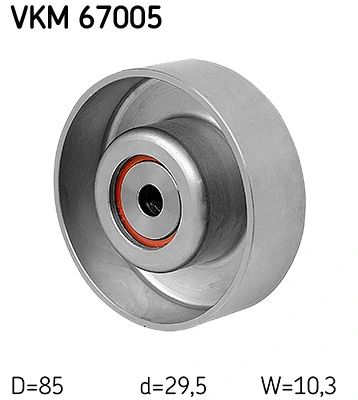 VKM67005 SKF Polea guía correa poli V