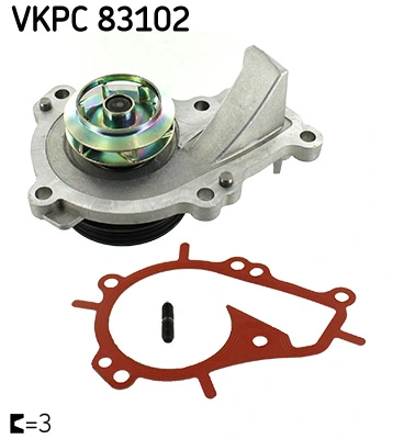 VKPC83102 SKF Bomba refrigerante coche