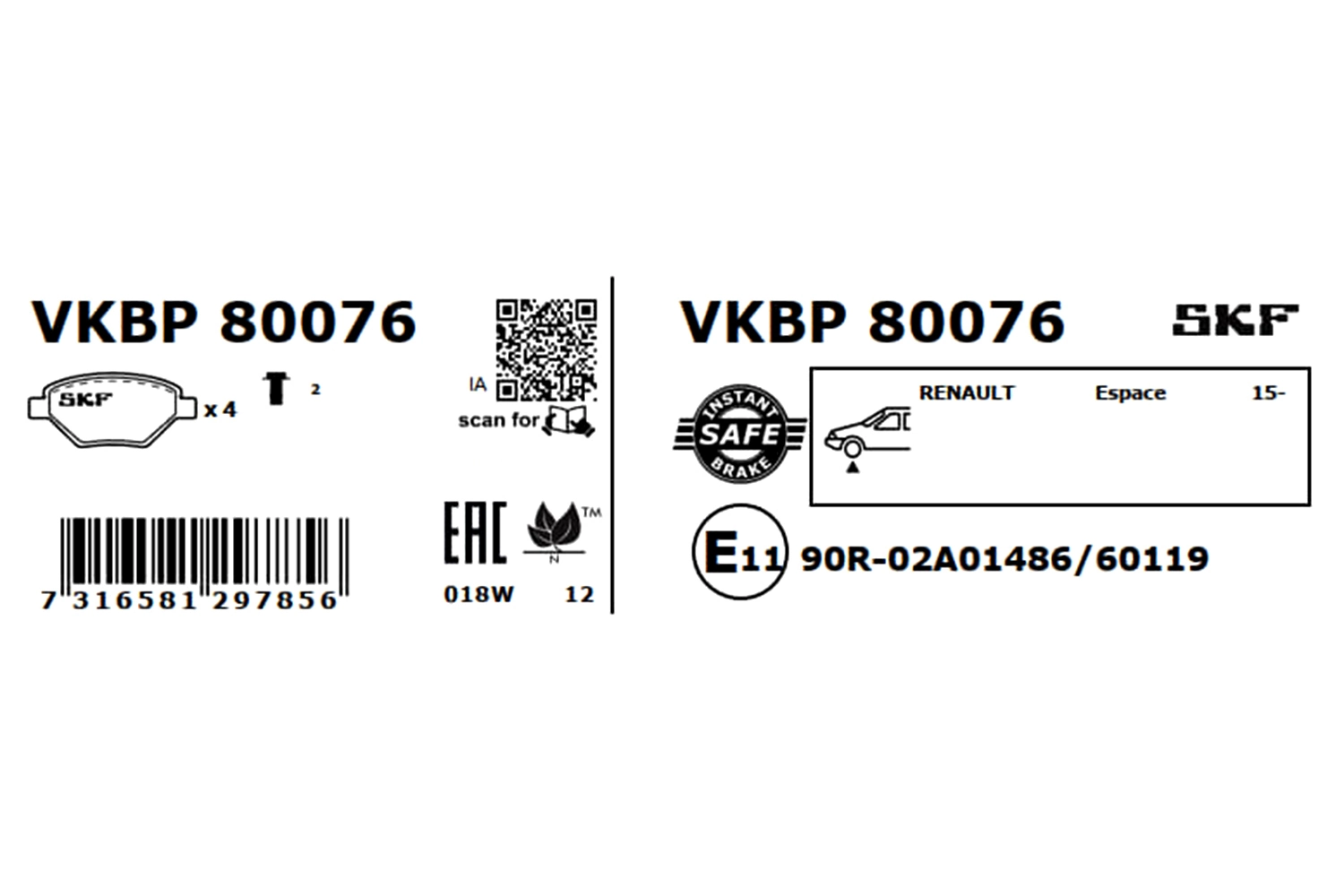 VKBP80076 SKF