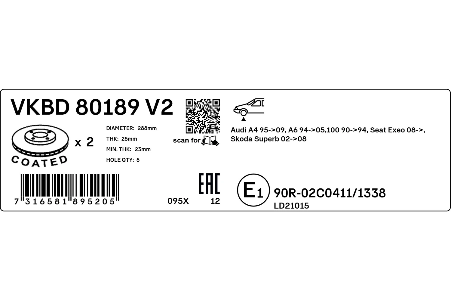 Disco de freno delantero Magneti Marelli MBD0242