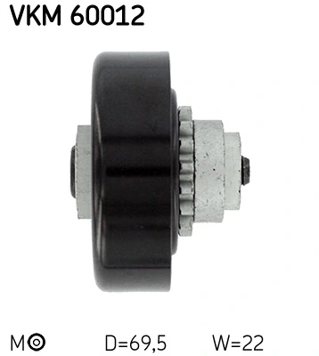 Rodillo tensor correa poli V SKF VKM60012 precio, desde 34,21 EUR