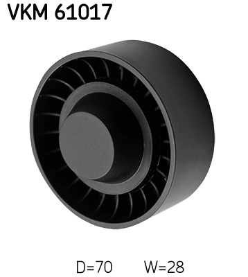 VKM61017 SKF Polea guía correa poli V
