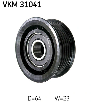 VKM31041 SKF Polea guía correa poli V