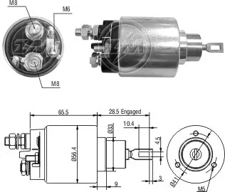 0331303100 Bosch Solenoide arranque