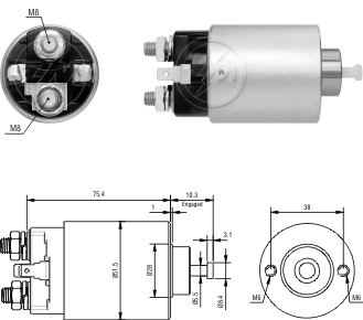 Comprar Solenoide de arranque Suzuki Grand Vitara  FT, HT a bajo precio