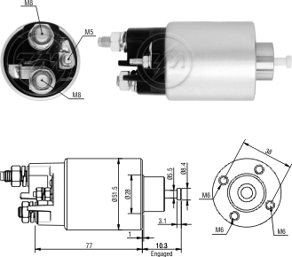 Interruptor magnético, estárter Nissan Qashqai 2 J11