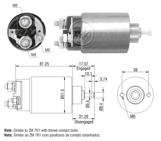 Interruptor magnético, estárter Ford Escort AVF