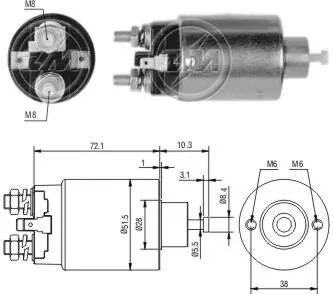 ZM ZM697 interruptor magnético, estárter Hyundai Accent