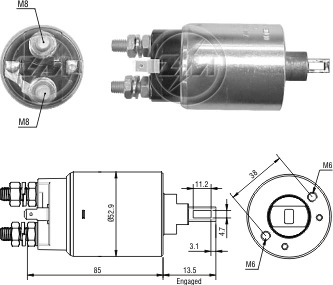 Interruptor solenoide Isuzu Trooper (UBS)