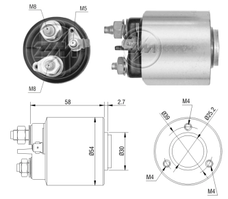  Solenoide de arranque Renault Trafic 2