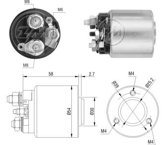 Interruptor magnético, estárter Peugeot 206 2A/C