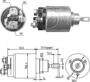Solenoide arranque para Nissan Sunny II N13