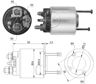 Comprar Solenoide de arranque Mercedes B  W245 a bajo precio