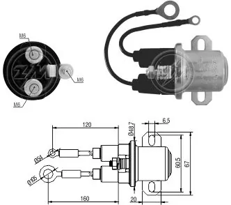 9241520010 Mercedes Solenoide arranque
