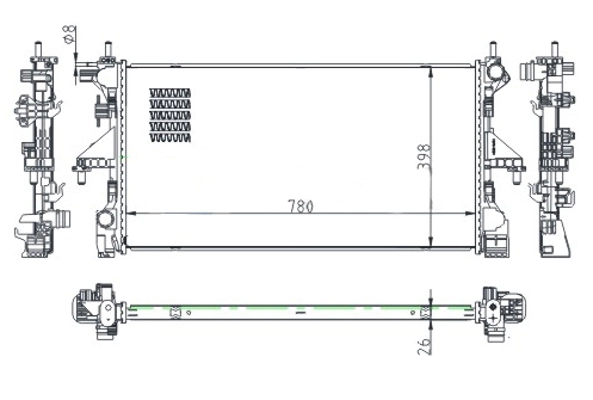 Comprar 1617023380 Peugeot/Citroen Radiador de auto