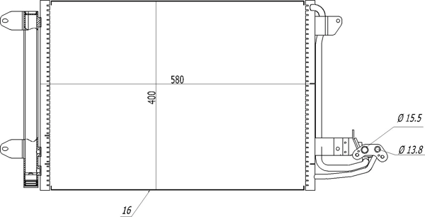  Condensador aire acondicionado Volkswagen Golf 5