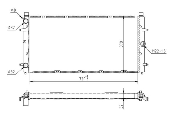 Refrigeración del motor para Volkswagen Transporter T4 70A, 70H, 7DA, 7DH