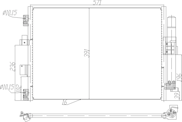 Radiador de aire acondicionado para Ford Kuga II CBS