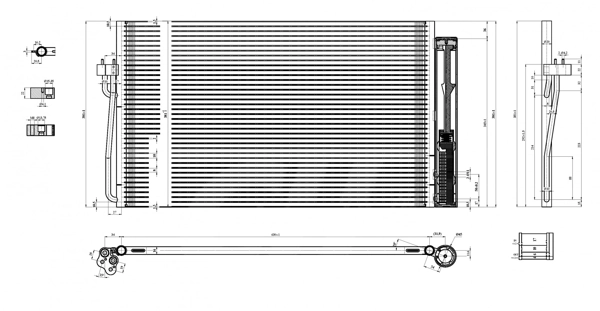 Aire acondicionado capacitor BMW 5 familiar (E61) (2003 - 2009) precio, desde 66,79 EUR