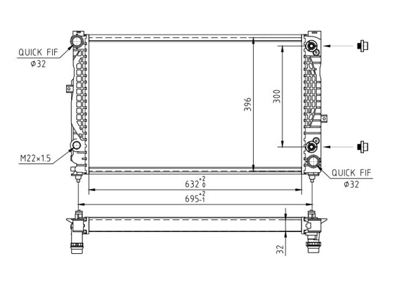Comprar 710924080 Fiat/Alfa/Lancia Radiador de auto