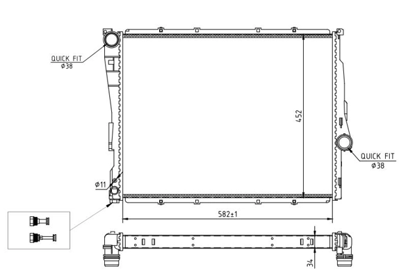 Refrigeración del motor para BMW 3  E46