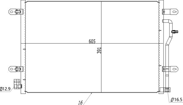 Radiador de aire acondicionado para Audi A6 C5 4B2, 4B4