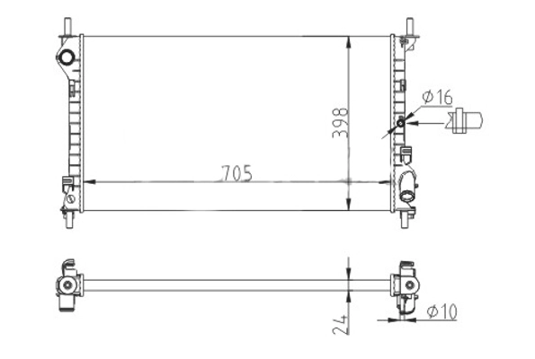 Refrigeración del motor para Ford Connect  TC7