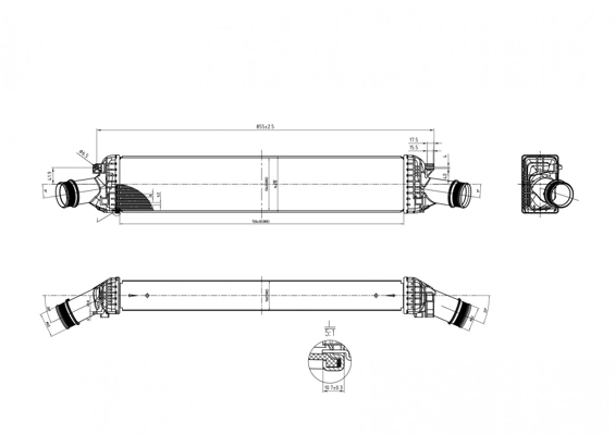 Enfriador de aire de admisión para Audi A8  (4H2, 4H8, 4HC, 4HL)