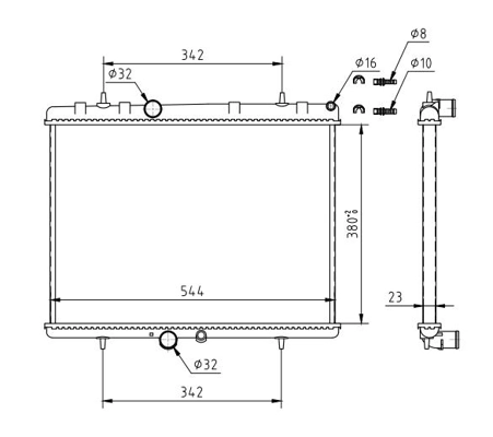 Comprar Radiador Peugeot 307  3A, 3C